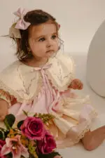 Toz Pembe İspanyol Model Kız Bebek Elbisesi - Görsel 2