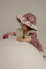 Arazretrobaby leylak Nakışlı Kız Çocuk Elbisesi - Görsel 2