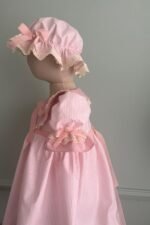 Arazretrobaby Pembe Çizgili Lora Kız Çocuk Elbisesi - Görsel 5