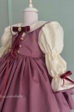 Arazretrobaby Gül Kurusu Gepiyerli Kız Çocuk Elbisesi - Görsel 6