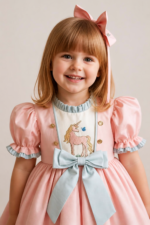 Unicorn Kız Bebek Dönem Elbisesi - Görsel 3