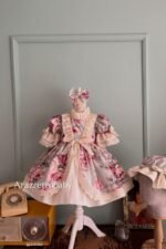 Arazretrobaby Çiçekli Dönem Kız Bebek Elbise Seti - Görsel 3